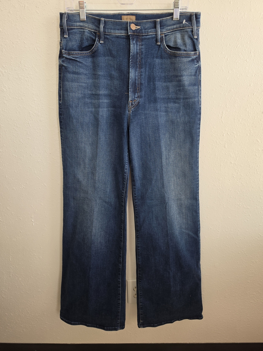 MOTHER The Hustler Roller Heel Jeans High Fidelity Size 34 NWT